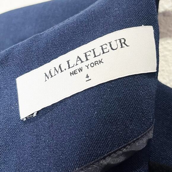 MM Lafleur The Emily Dress Recycled WonderTex Midnight Conservative Quiet Luxury - Picture 11 of 12